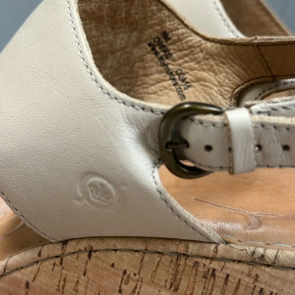 Born Cherry Cream‎ Wedge Slingback  9M